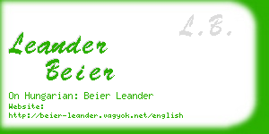 leander beier business card